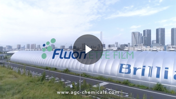 AGC : Case study of Fluon ETFE Film in the Shin-Toyosu Brillia Running Stadium